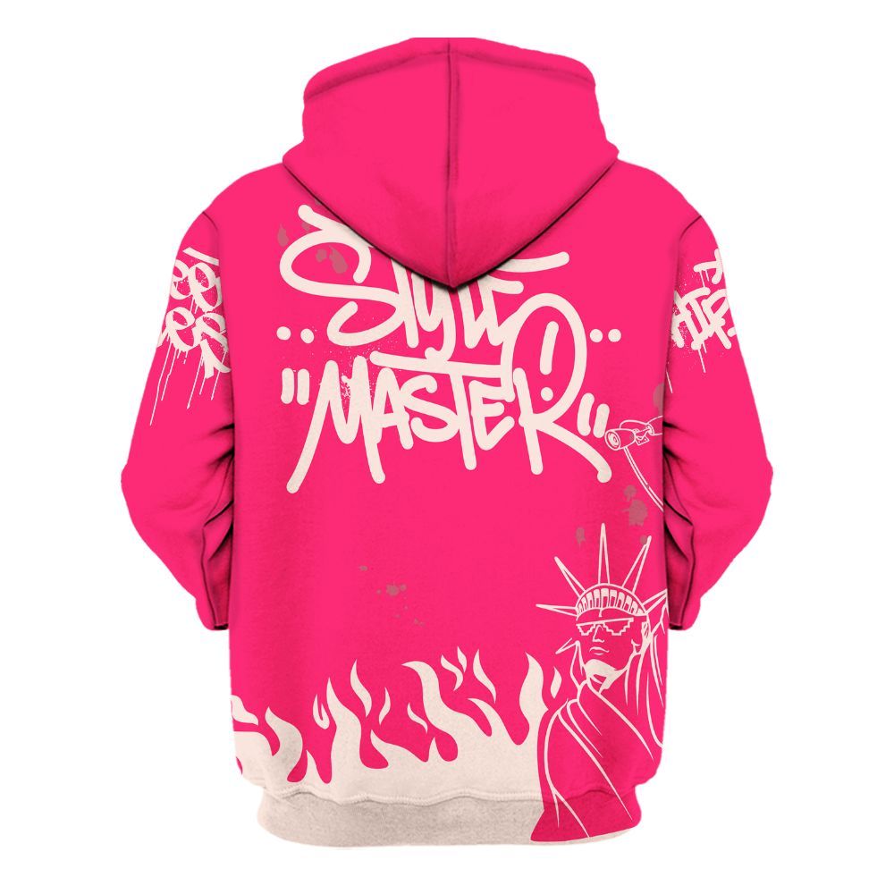 Hoodie To Match A'One Hyper Pink Shirt, Graphic Fck Around Find Out All Over Print