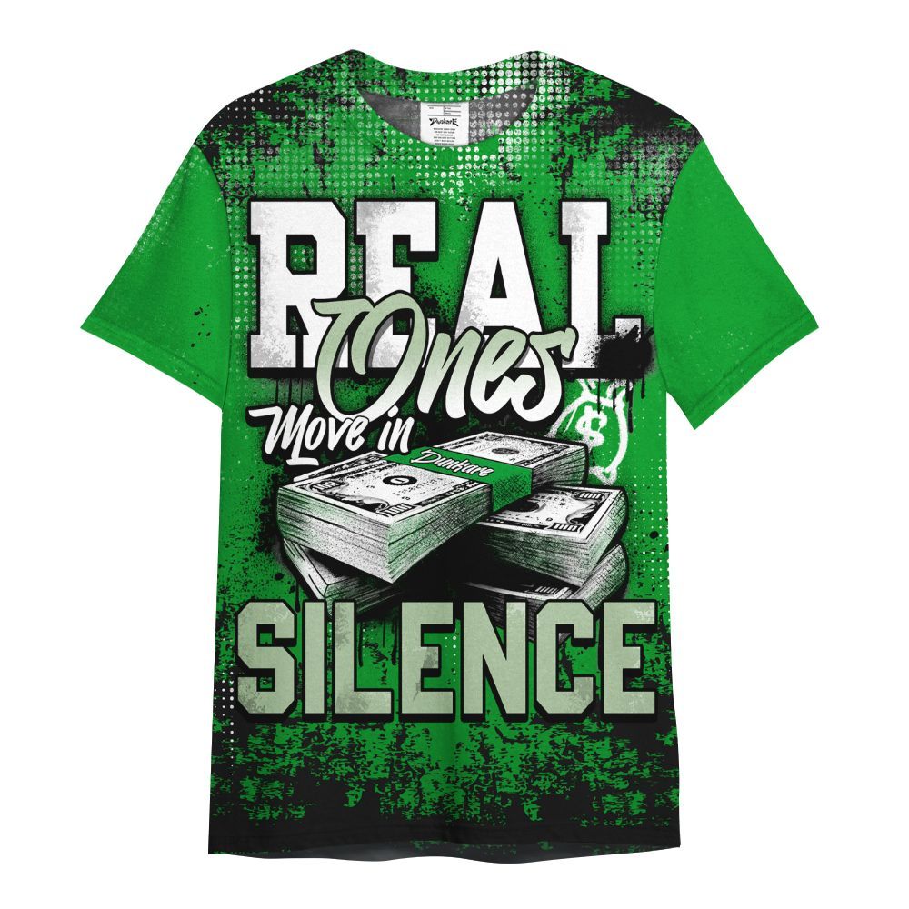 Shirt To Match Green Spark CJ1 T-Rex - Move In Silence Money Street Retro All Over Print