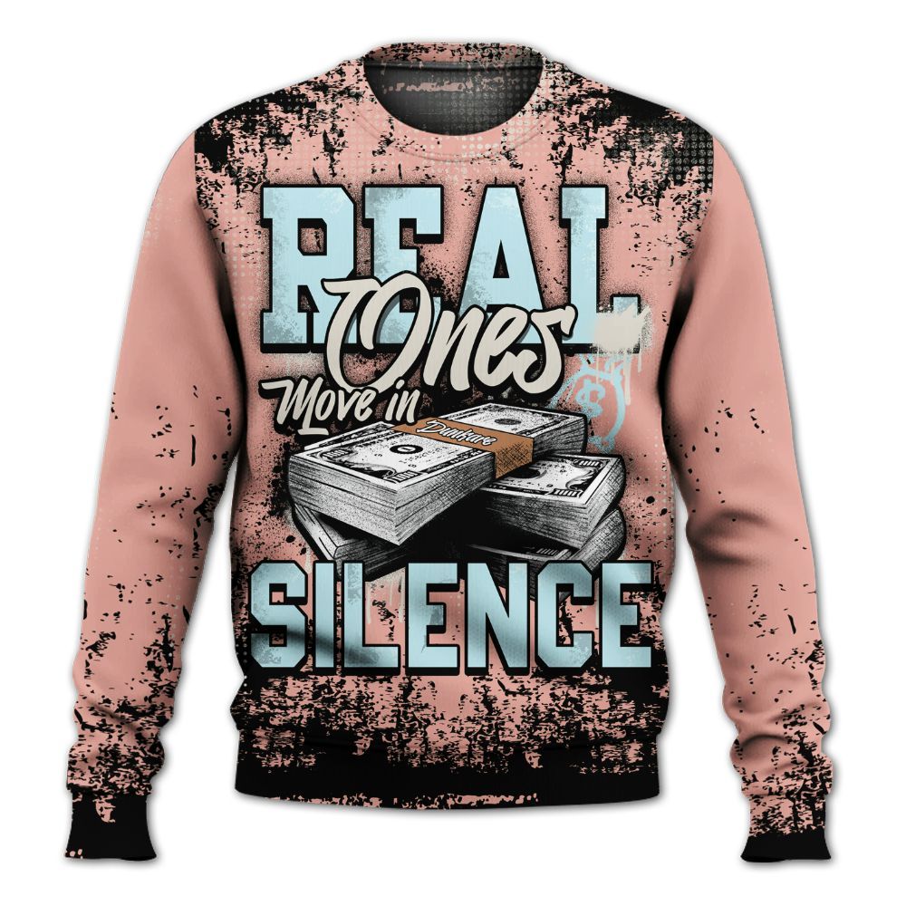 Sweatshirt To Match Dunk Low Glacier Arctic - Move In Silence Money Street Retro All Over Print