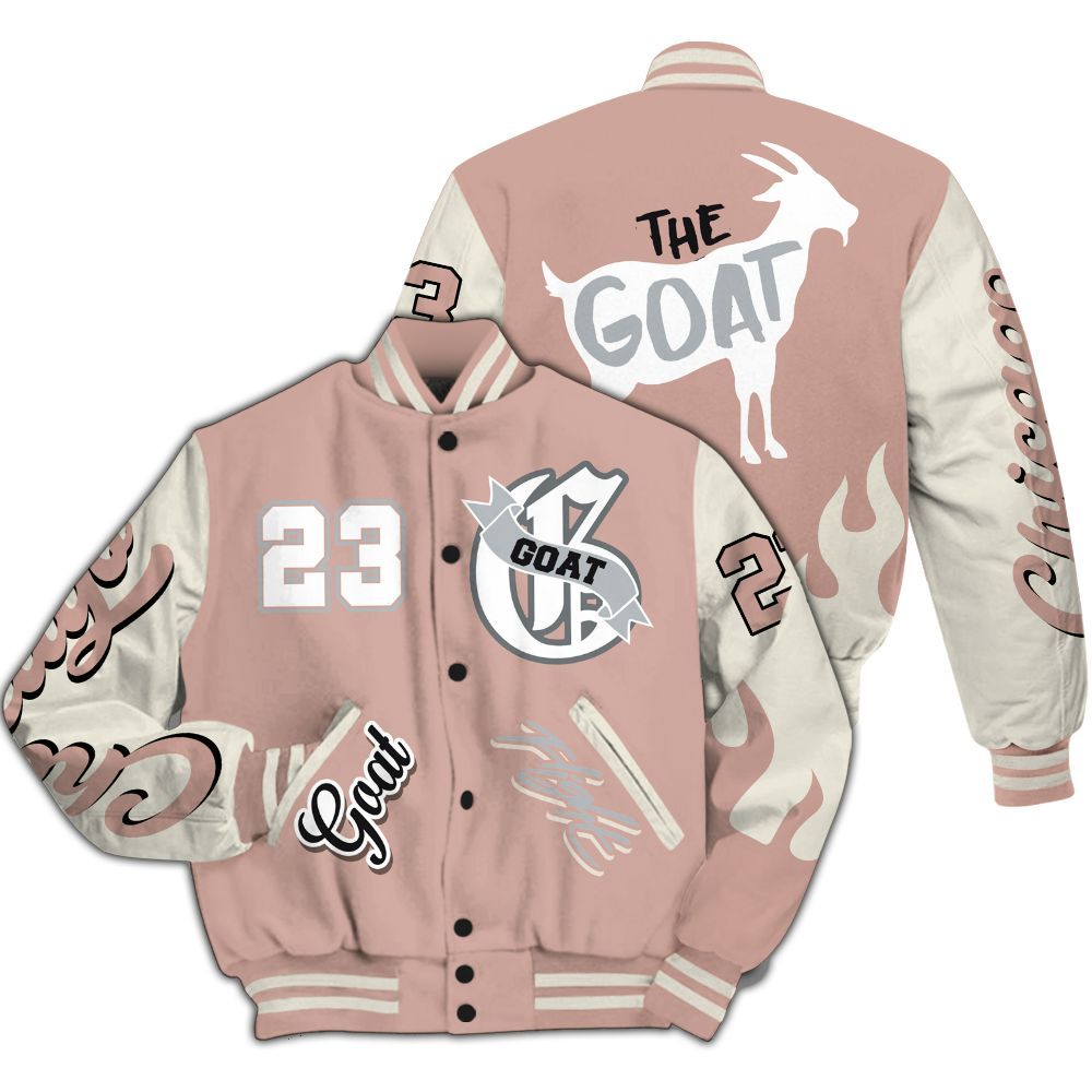 Varsity Jacket To Match Air Force Low 1 Arctic Orange - The G.O.A.T Flight Streetwear All Over Print