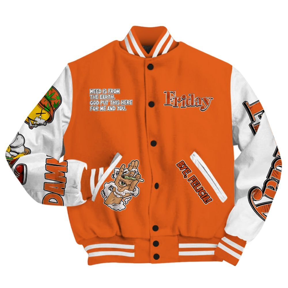 Varsity Jacket To Match High OG Starfish 1s - Friday Sneaker Stress Style All Over Print