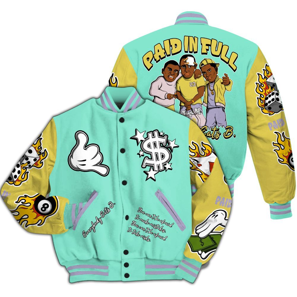 Varsity Jacket To Match Dunk Low Easter 2026 - Everybody Paid In Full Graphic All Over Print