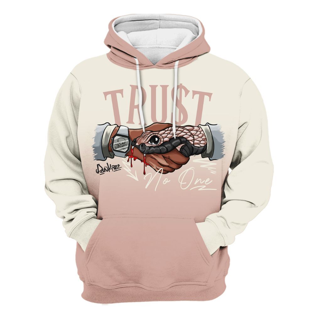 Hoodie To Match Air Force Low 1 Arctic Orange - Snake Trust No One Drip All Over Print