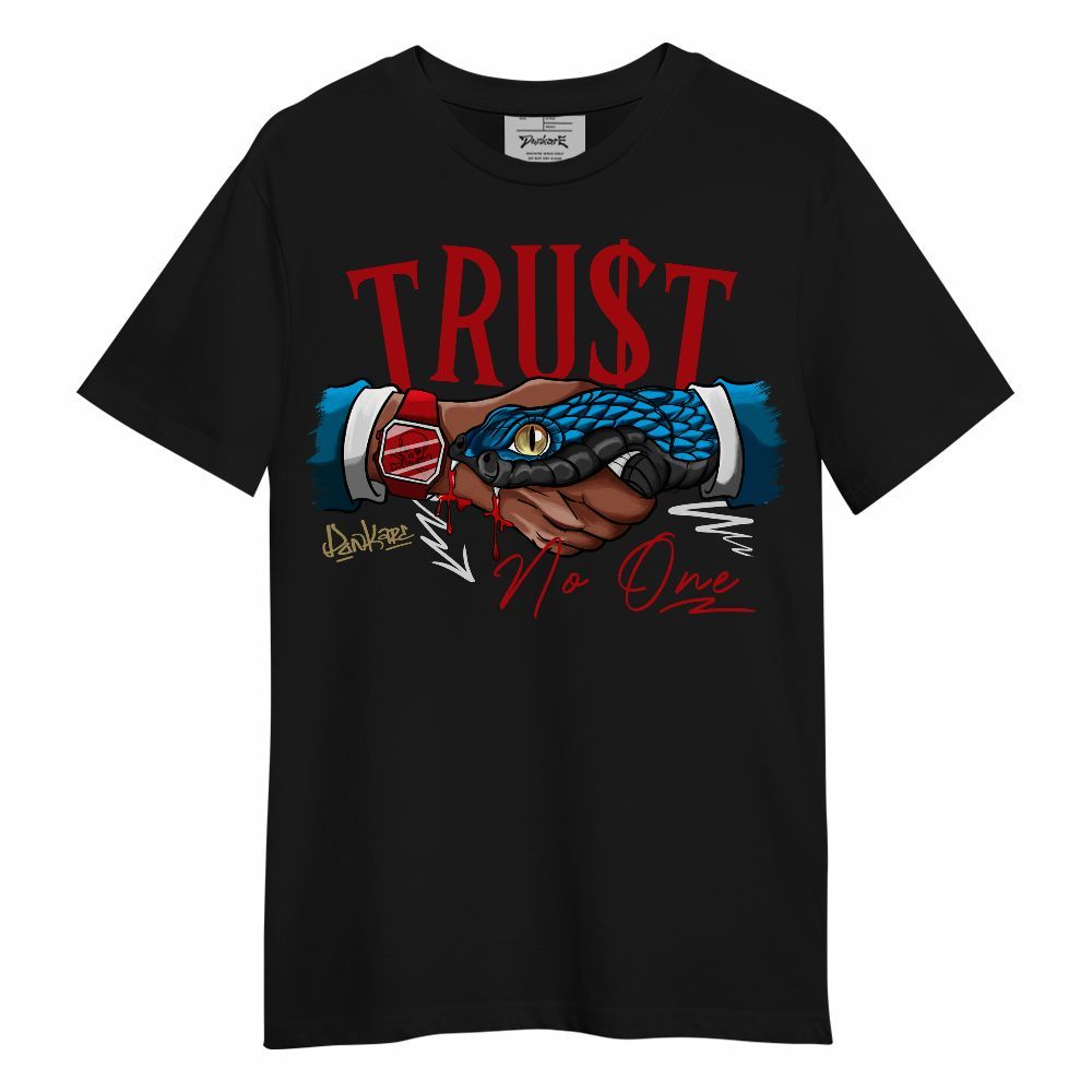 Shirt To Match OG Varsity Red 17s - Snake Trust No One Unisex Shirt