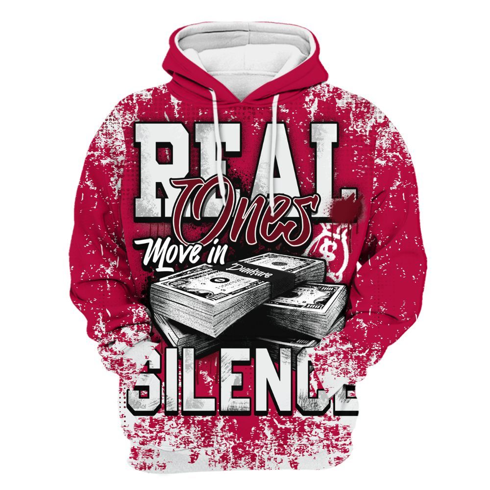 Hoodie To Match Retro Chicago 2s - Move In Silence Money Street Retro All Over Print