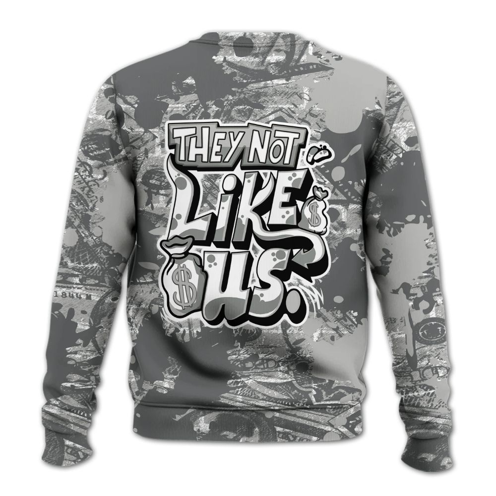 Sweatshirt To Match Retro Wet Cement 4s - Dislike Us Graphic Street Art All Over Print
