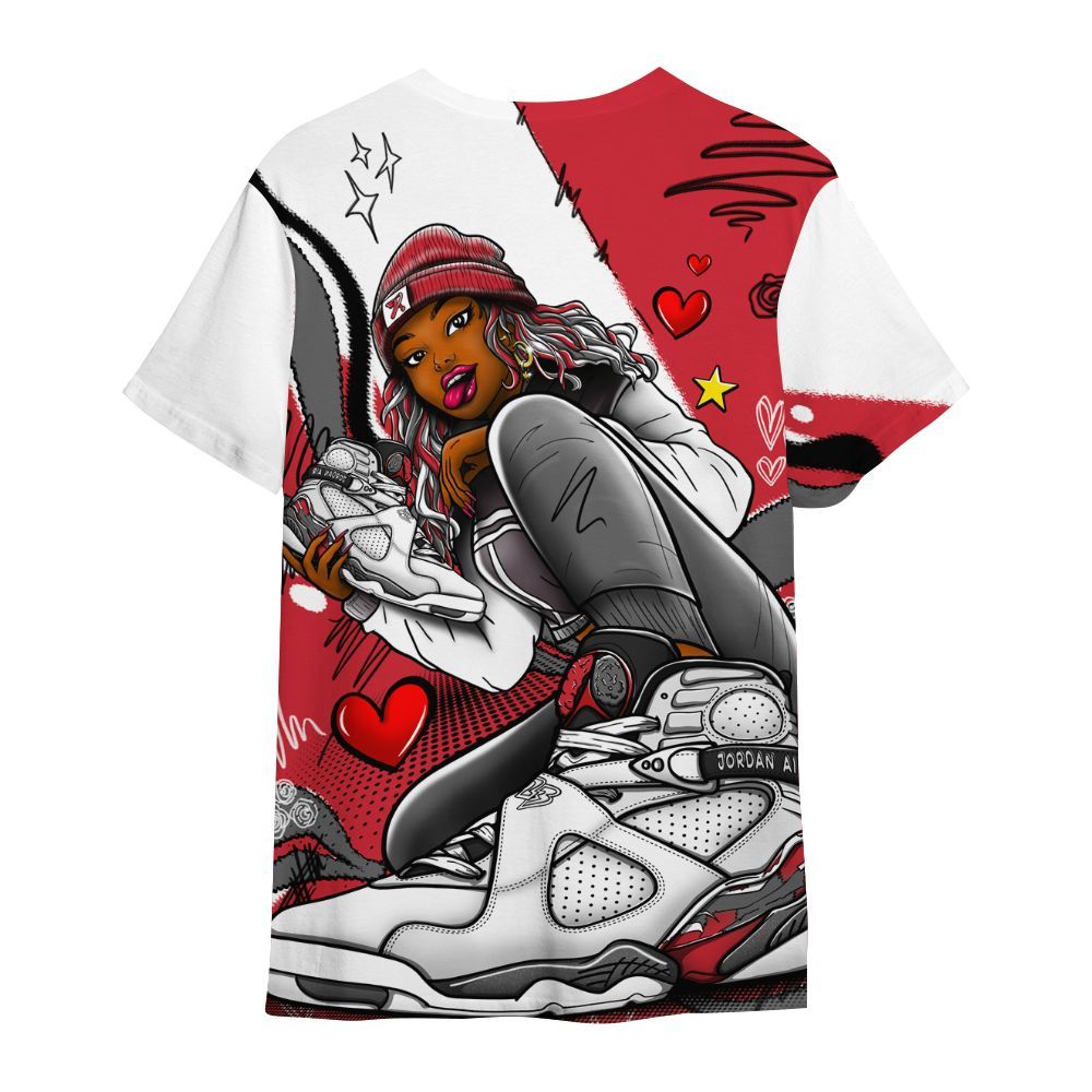 Shirt To Match Bunny 2025 8s - Sneaker Girl With Shoes All Over Print