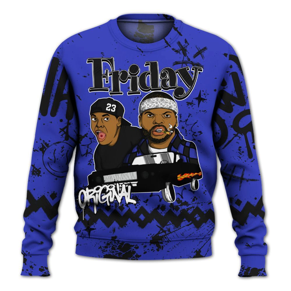 Sweatshirt To Match Retro Black Concord 12s - Friday Sneaker Crayon All Over Print