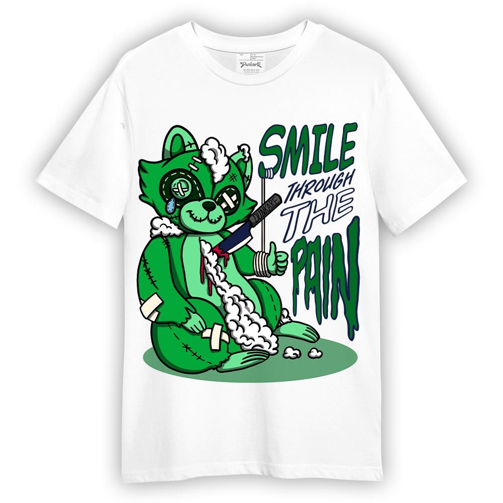 Shirt To Match Lucky Green 5s T-- Smile Through The Pain Raccoon T-Shirt 0405 DNY
