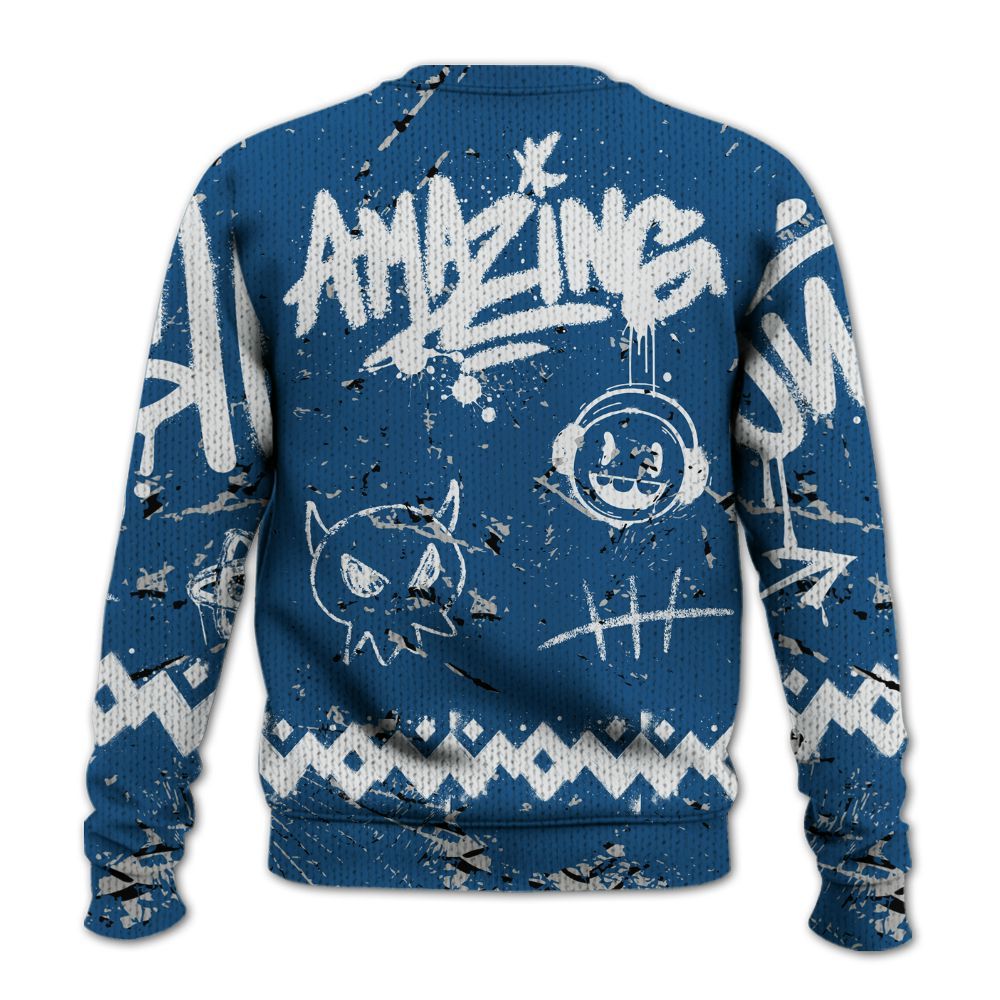 Knitted Sweater To Match Wizards 3s - Friday Sneaker Crayon