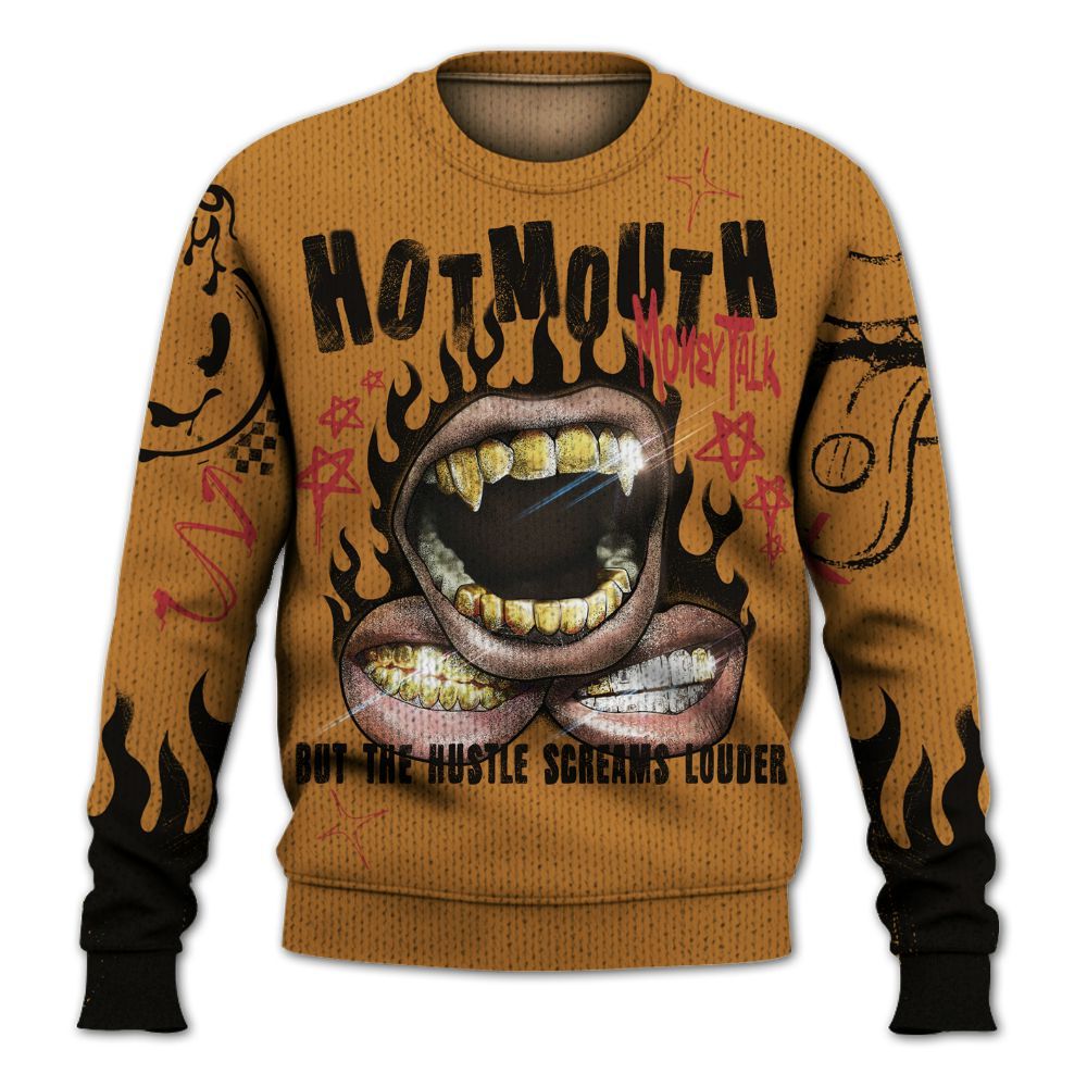 Knitted Sweater To Match Air Max Plus Sunset Swarovski - Mouth Burning Street Style