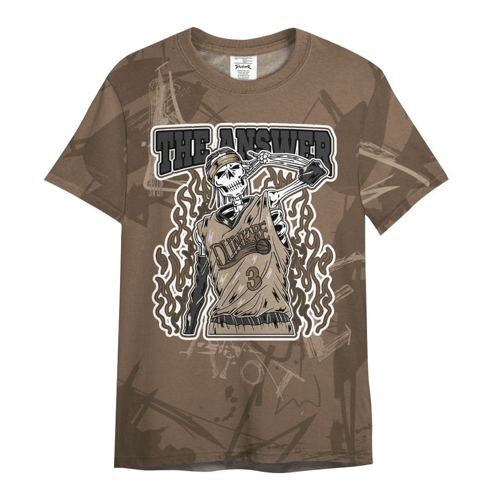 Shirt To Match Dark Mocha Jack - Allen Answer Skeleton Messyz All Over Print