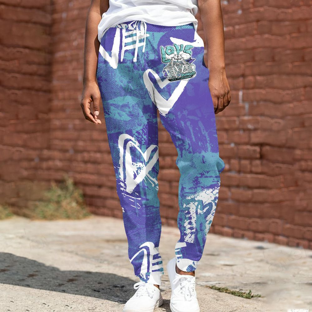 Sweatpant To Match Low Hornets 1s - Skull Love All Over Print