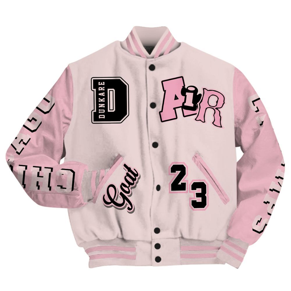 Varsity Jacket To Match Dunk Low KD 17 Aunt Pearl - AIR Number 23 GOAT All Over Print