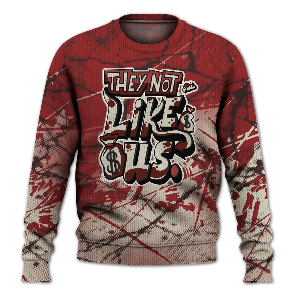 Knitted Sweater To Match High 85 Bred 1s - Dislike Us Graphic