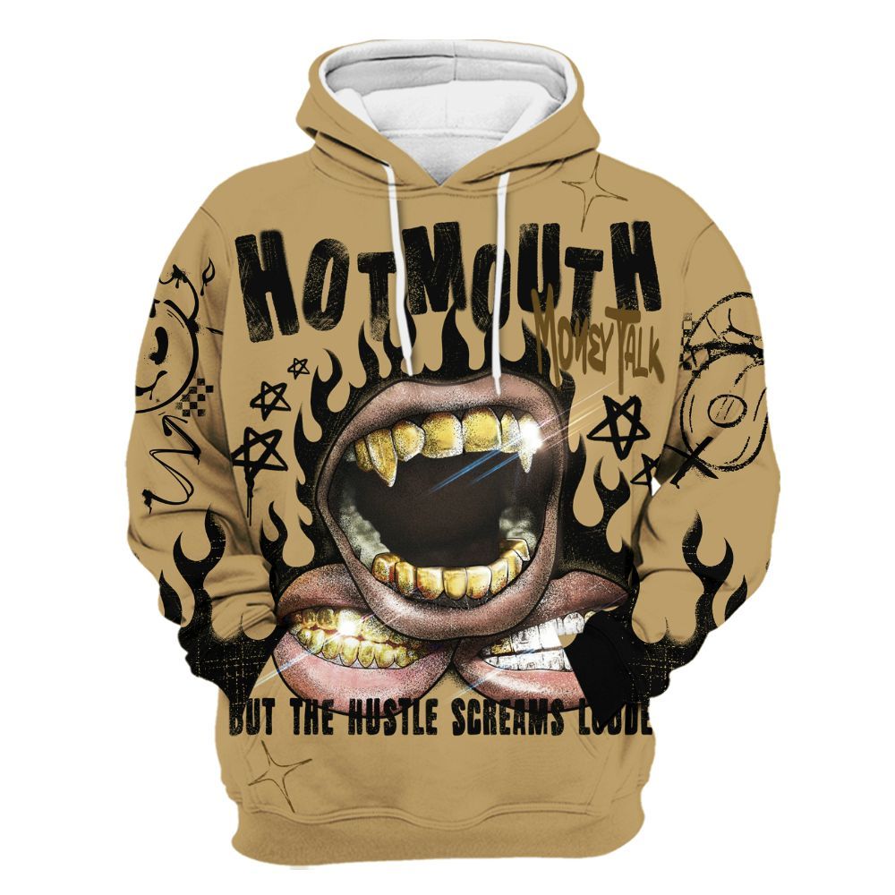 Hoodie To Match Black LD 1000 - Mouth Burning Street Style All Over Print