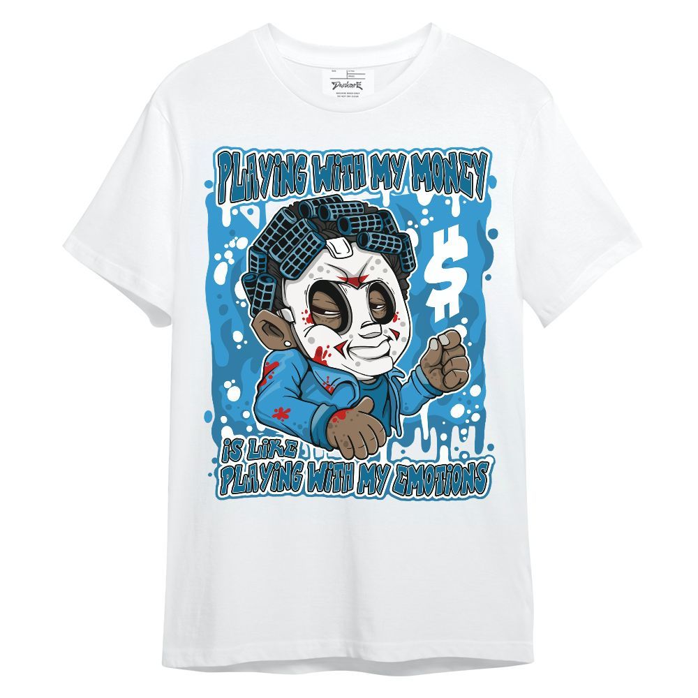 Shirt To Match Powder Blue 9s - Playing With My Money Graphic Unisex Shirt