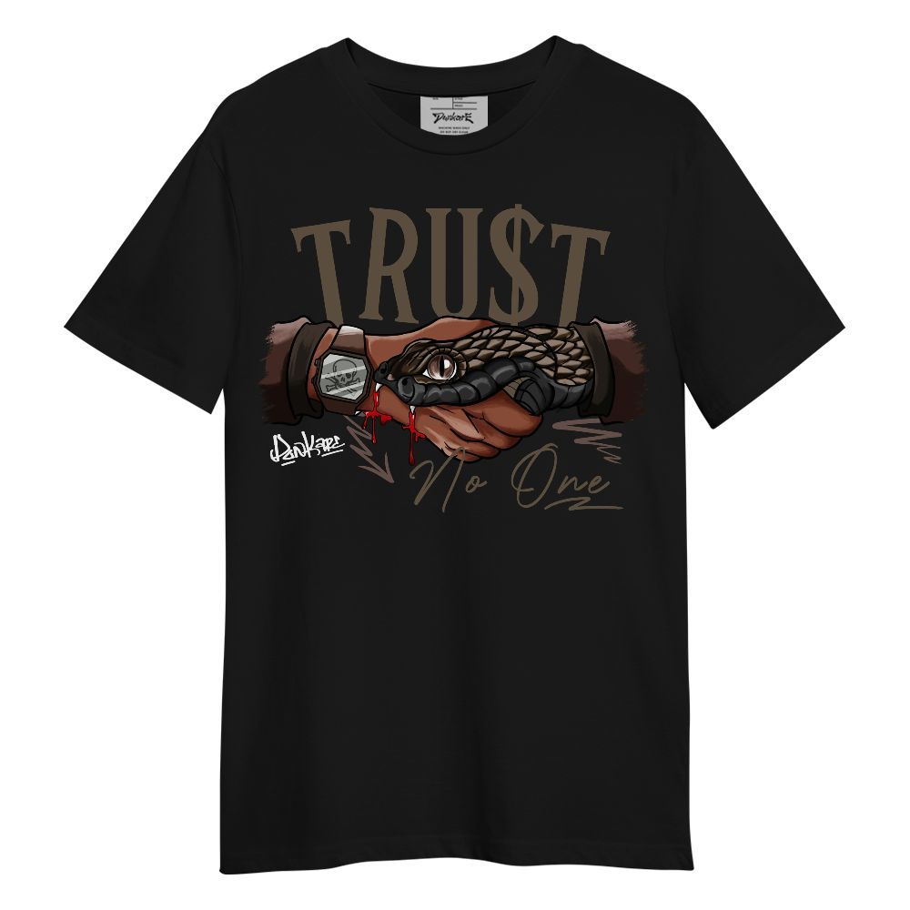 Shirt To Match AMM Dark Mocha 4s - Snake Trust No One Graphic