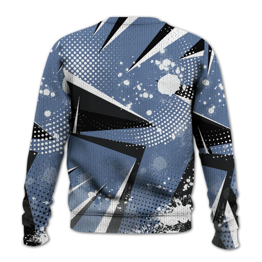 Knitted Sweater To Match Mid Space Jam 1s - Poly Trust No One Dripping