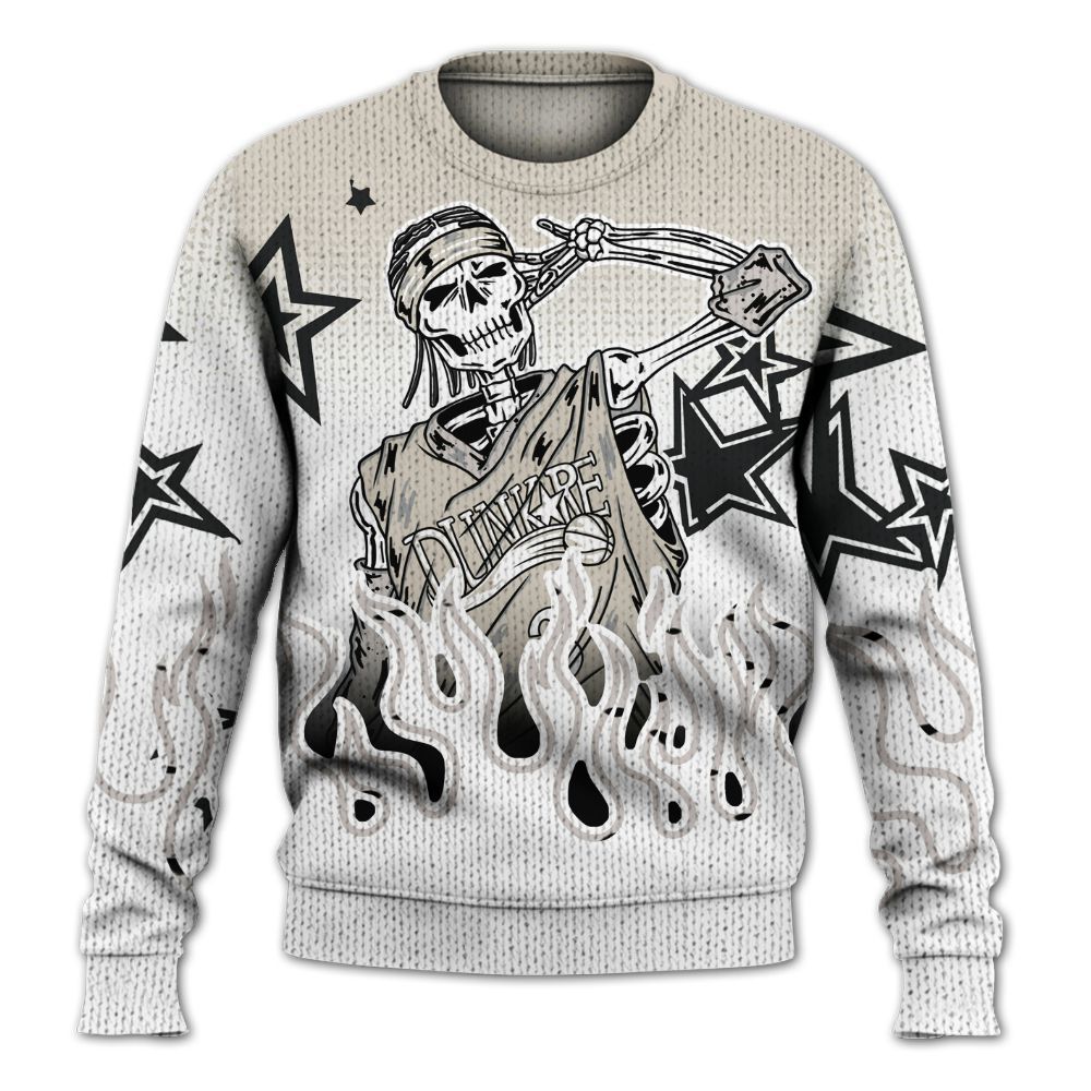 Knitted Sweater To Match Retro Reverse Metallic 5s - Allen Answer Unique Fire Custom Name