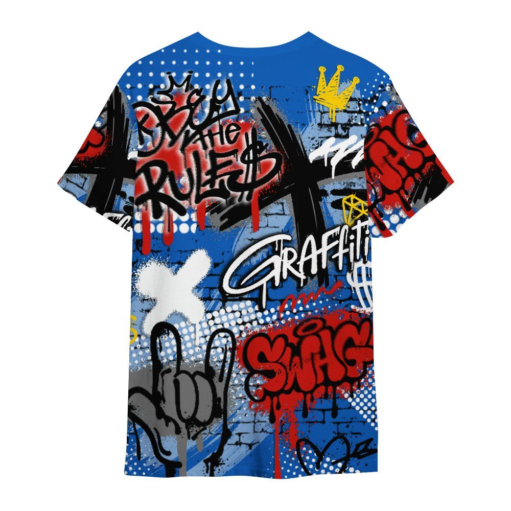 Shirt To Match Kobe 6 Game Royal - True It Real Graffiti Streetwear All Over Print
