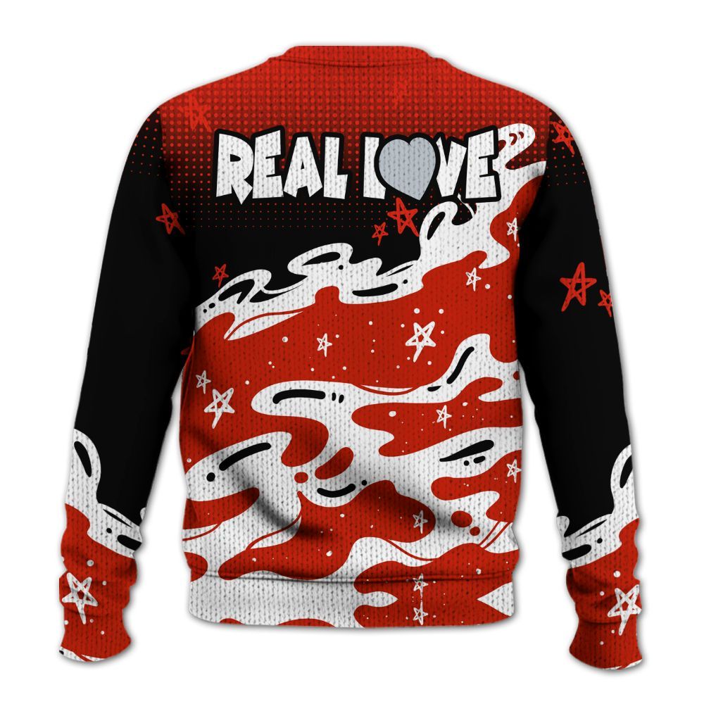 Knitted Sweater To Match Retro Cherry 11s - Sincere Fondness Bear Stars