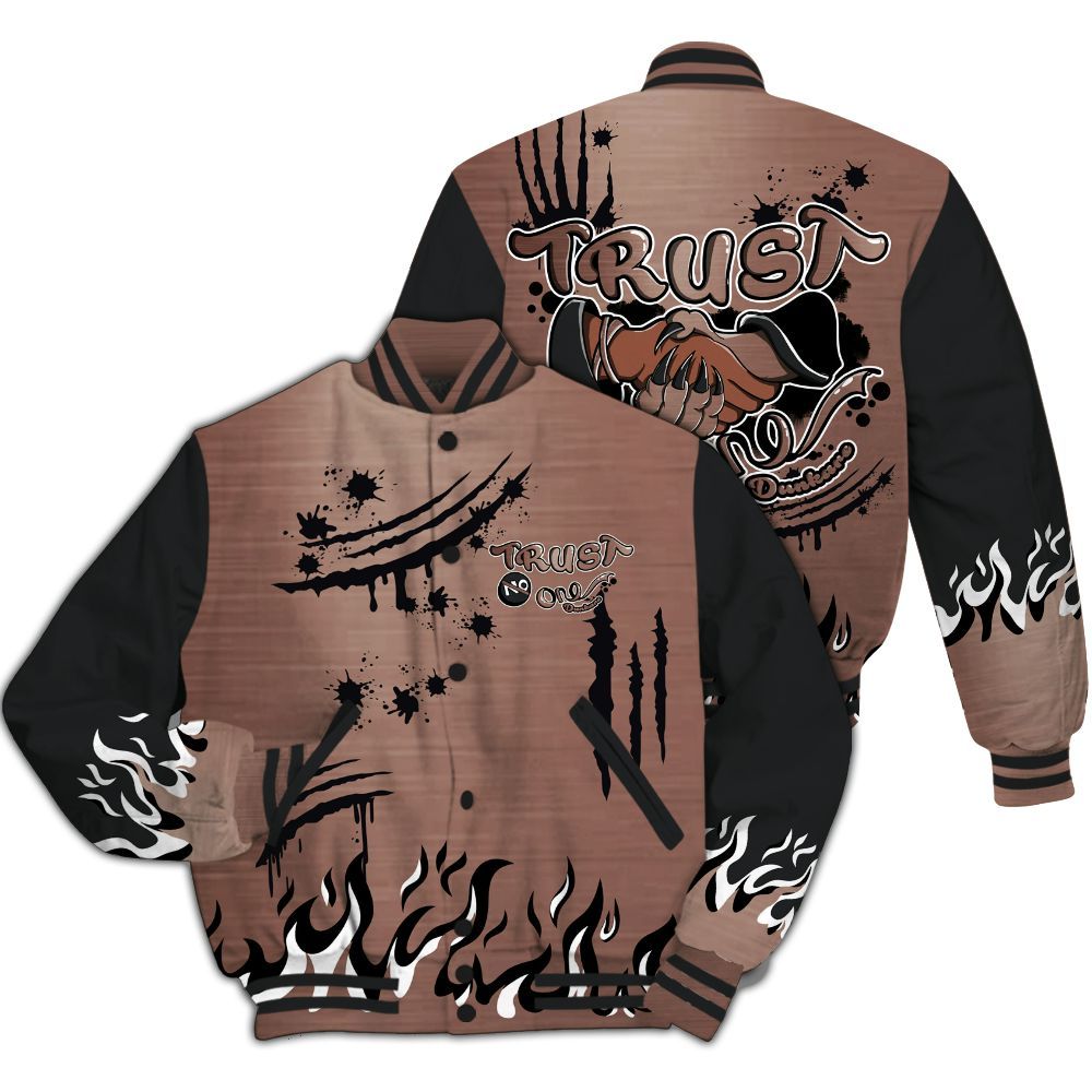 Varsity Jacket To Match KD 4 Christmas - Graphic Trust No One All Over Print