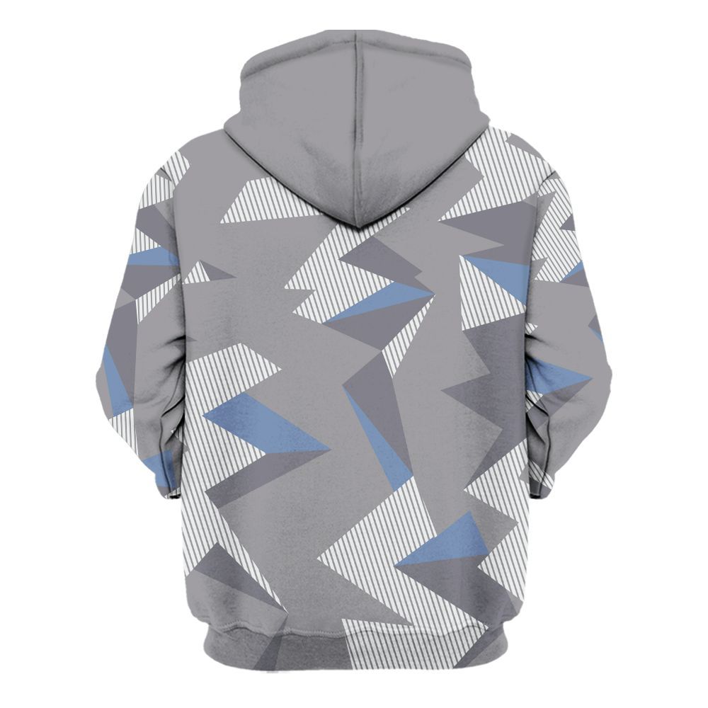 Hoodie To Match Low Cement Grey 11s - Geometric Camouflage Pattern All Over Print