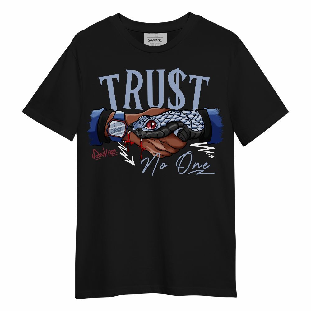Shirt To Match Black Metallic 5s - Snake Trust No One Unisex Shirt