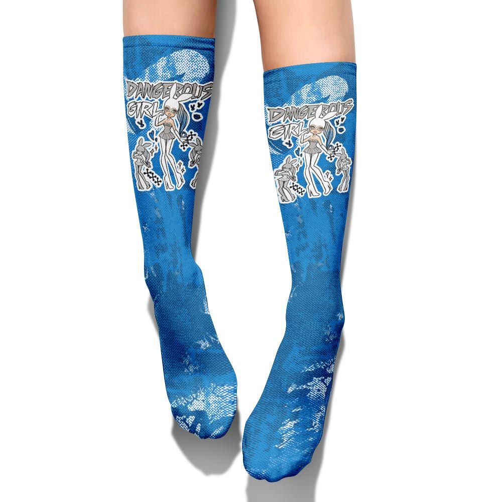 Sock To Match Military Blue 4s - Dangerous.Girl