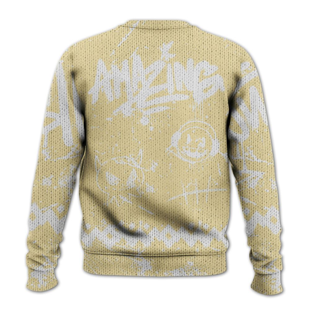 Knitted Sweater To Match Women Phantom 12s - Friday Sneaker Crayon