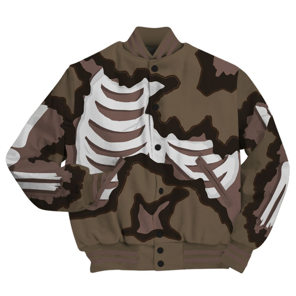 Varsity Jacket To Match AMM Dark Mocha 4s - Hard Feeling Graphic Heart Break All Over Print