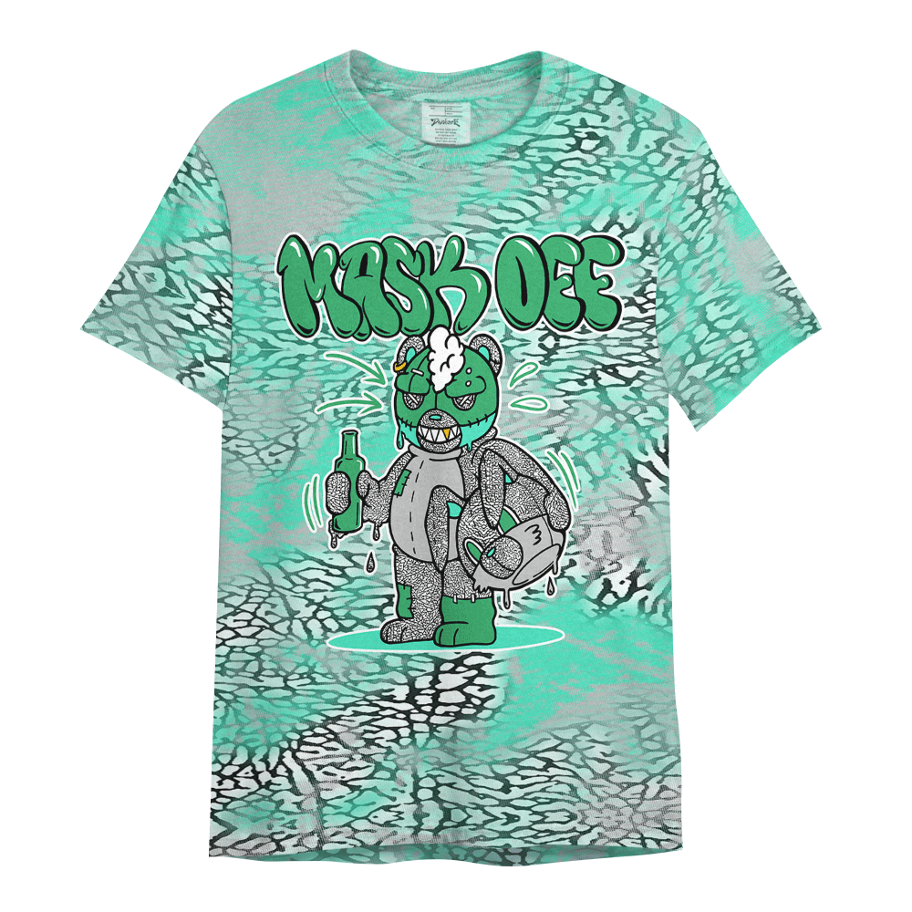 Shirt To Match Black Green Glow 3s - Mask Off Hugz Splash Graphics Shirt Unisex