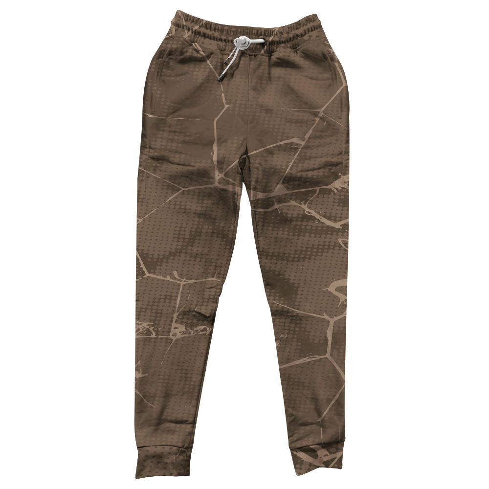 Sweatpant To Match Dark Mocha Jack - Crack Graphic All Over Print