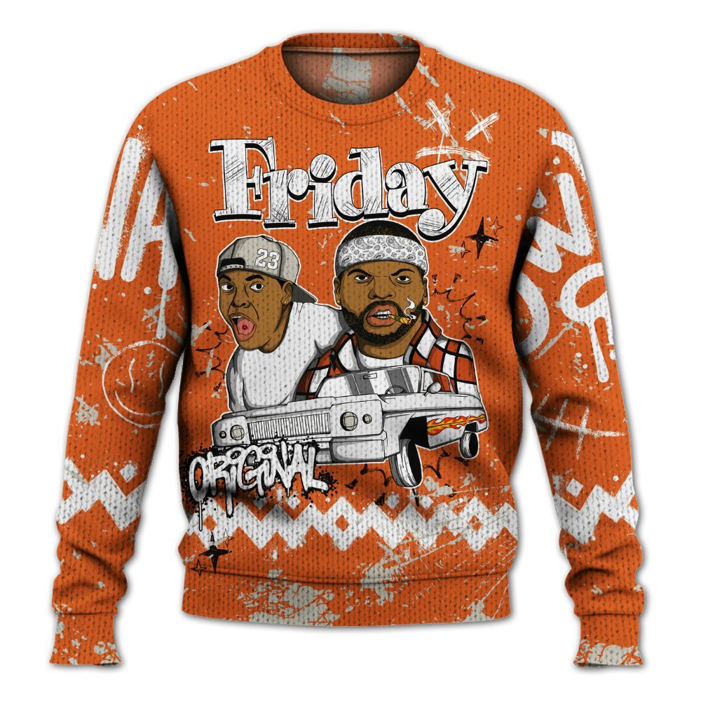 Knitted Sweater To Match High OG Starfish 1s - Friday Sneaker Crayon