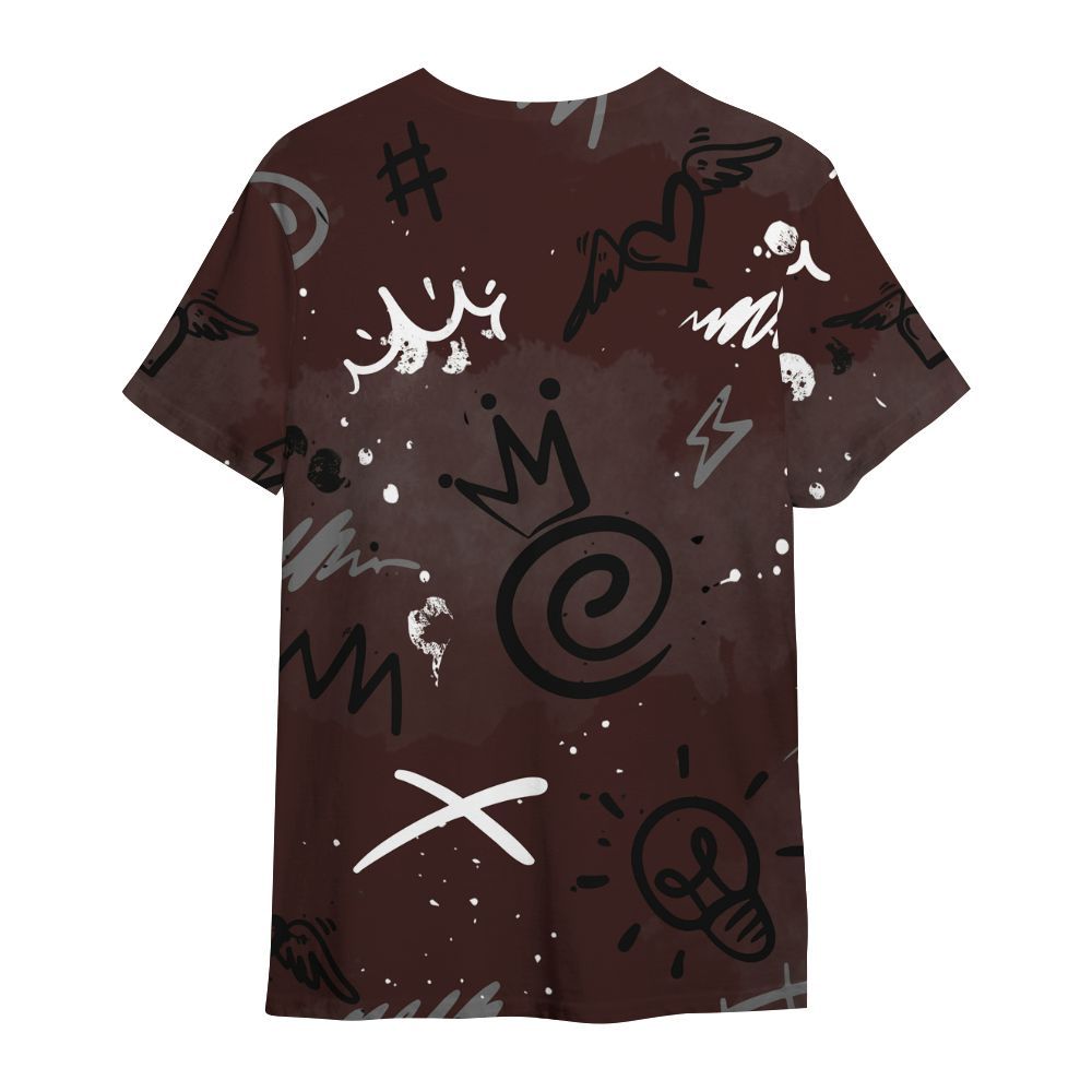 Shirt To Match Burgundy 5s - Drip Been Di2ferent All Over Print