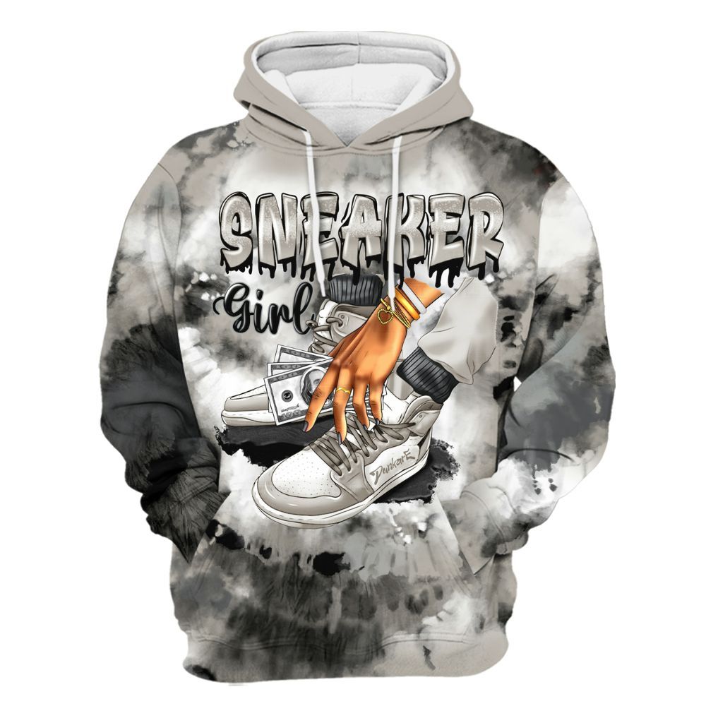 Hoodie To Match Dunk Low Appears Oreo - SNEAKER Girl Money Drip Tie Dye All Over Print