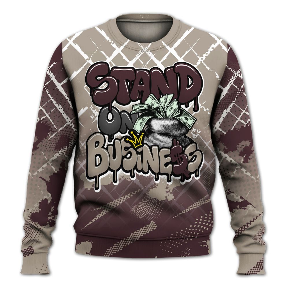 Sweatshirt To Match AMM Retro Phantom 4s - Halftone Stand Business Dripping All Over Print