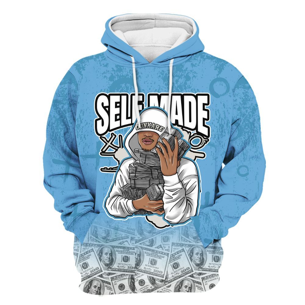 Hoodie To Match SB Dunk Low University Blue - Selfmade Unique Grunge All Over Print