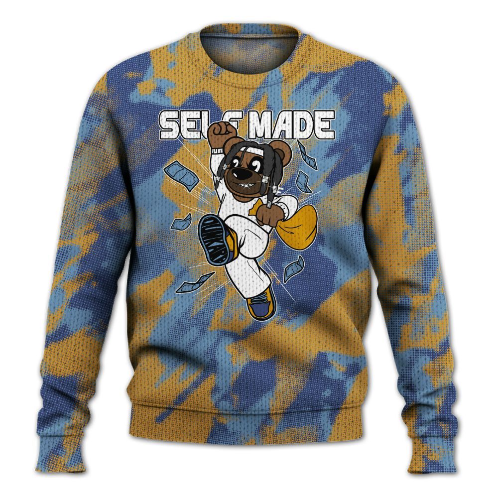 Knitted Sweater To Match High OG First In Flight 1s - Autonomous Bear Abstract Halftone