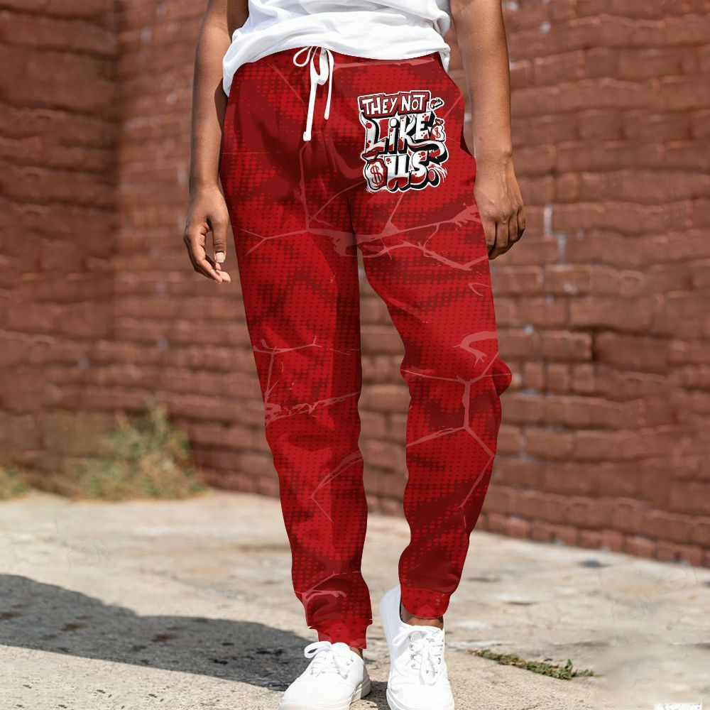 Sweatpant To Match Red Taxi 12s - Dislike Us Graphic All Over Print