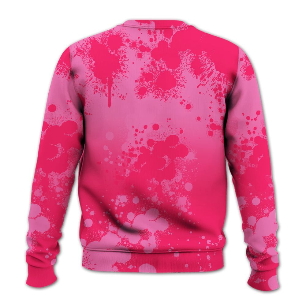 Sweatshirt To Match Air VaporMax Plus Triple Pink - God Blessed Ink Drip All Over Print