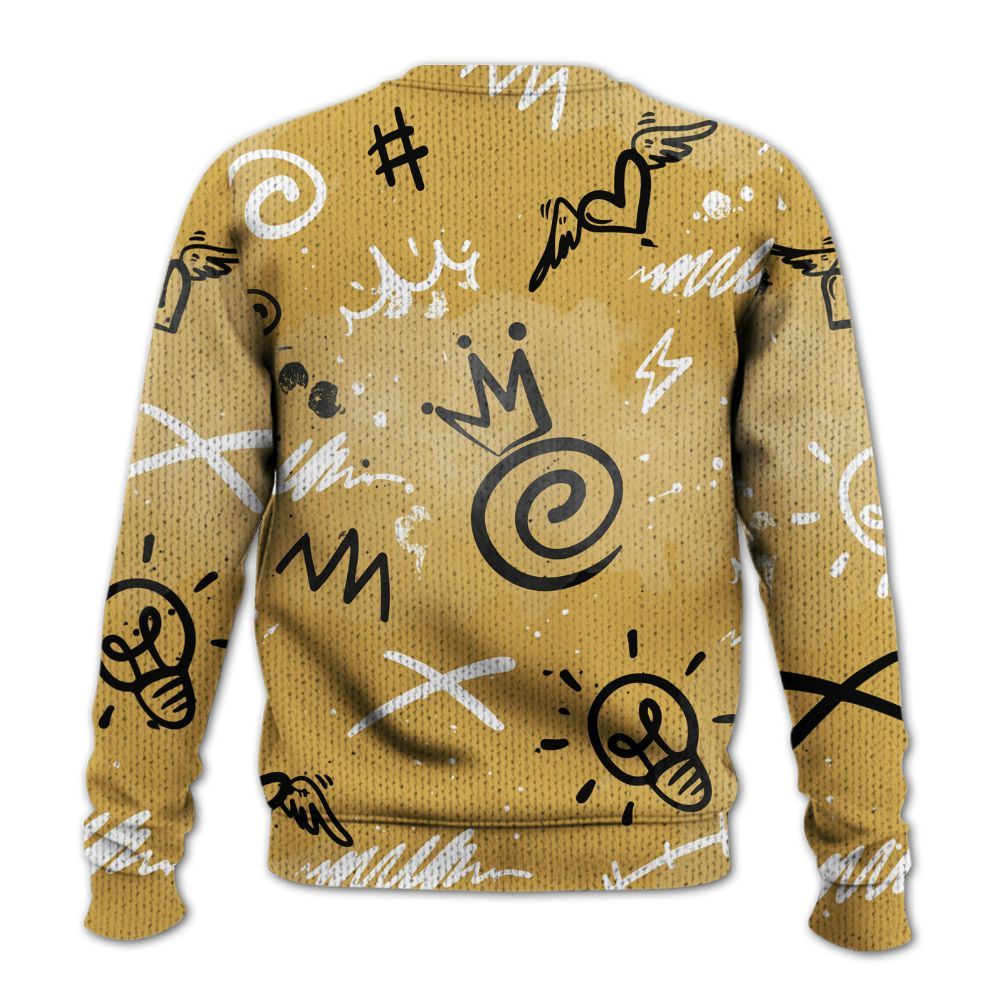 Knitted Sweater To Match Retro Light Ginger 14s - Drip Been Di2ferent