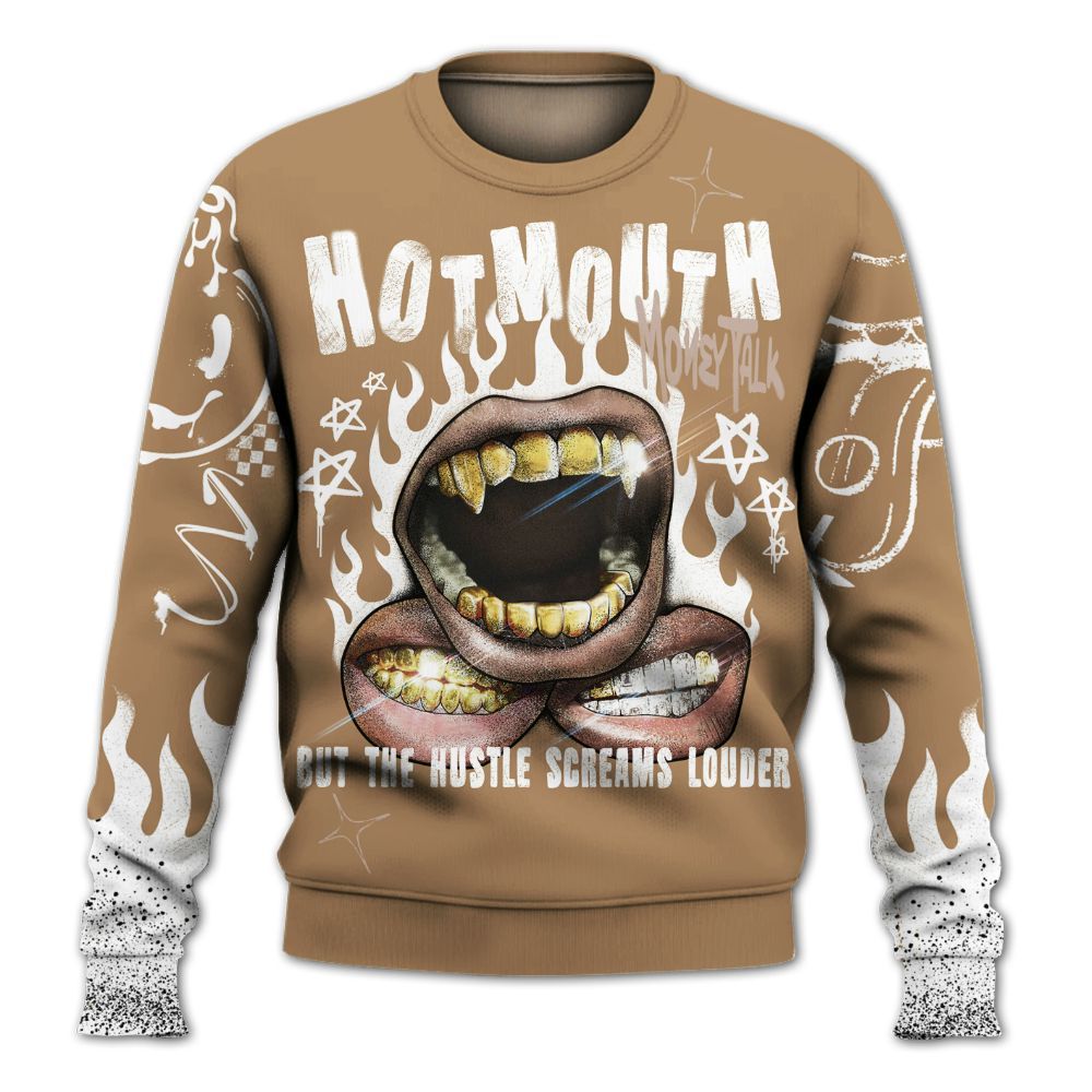 Sweatshirt To Match Kobe 4 Gold Medal - Mouth Burning Street Style All Over Print