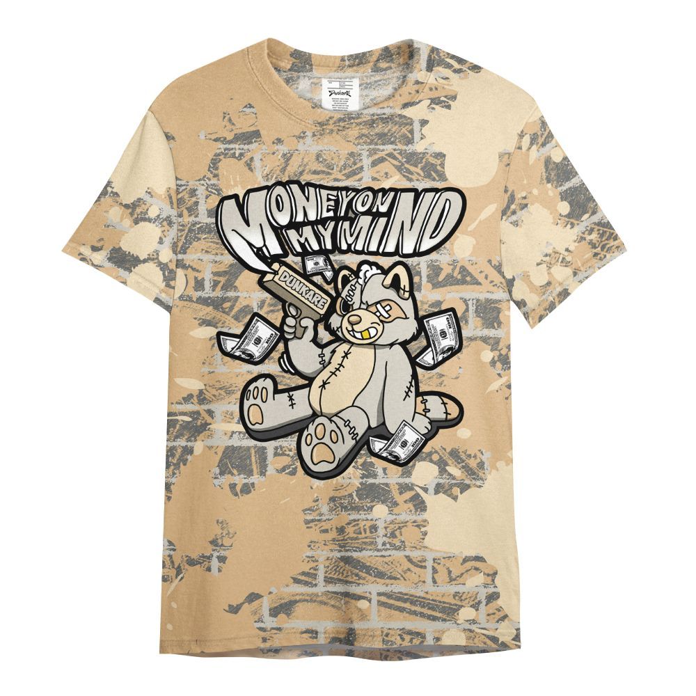 Shirt To Match Dunk Low Strawberry Waffle - Money On My Mind Raccoon Brick All Over Print