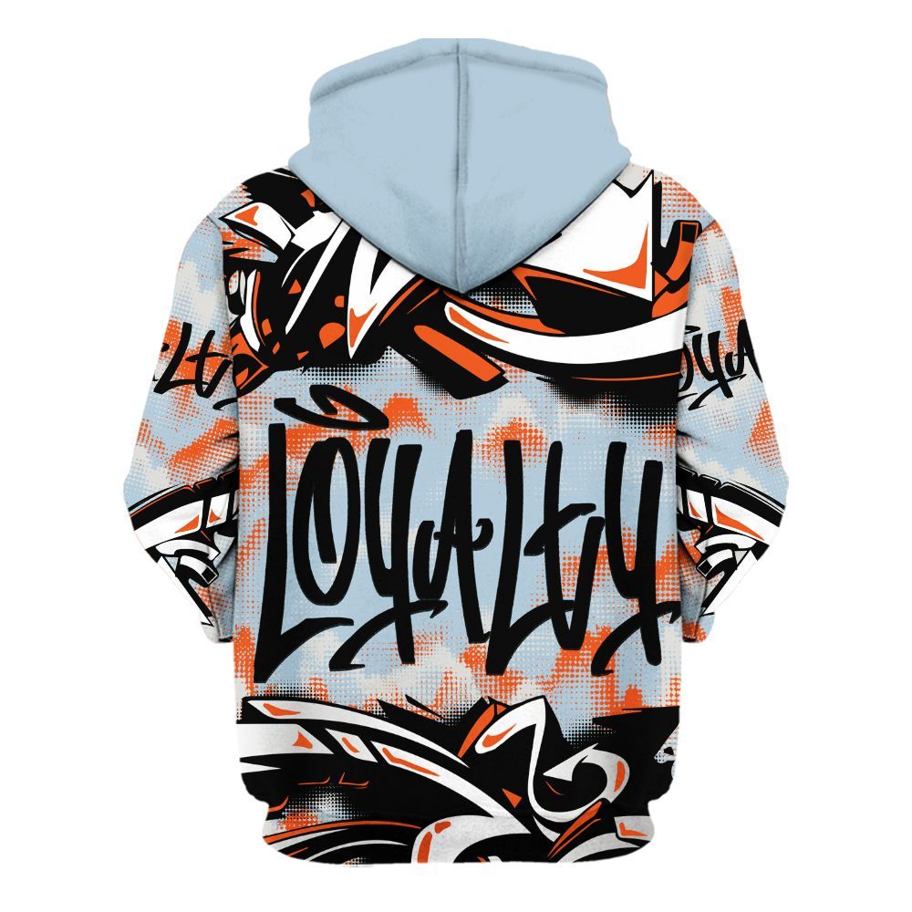 Hoodie To Match High OG Alaska 1s - Loyalty Out Value Graffiti All Over Print