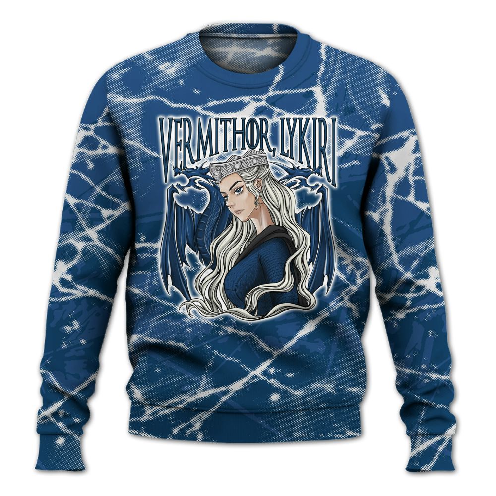 Sweatshirt To Match High OG Midnight Navy 1s - Dragon's Mom! Profound All Over Print