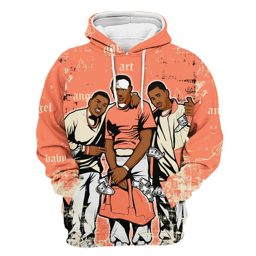 Hoodie To Match DJ Khaled Crimson Bliss 5s - Paid In Full Money All Over Print