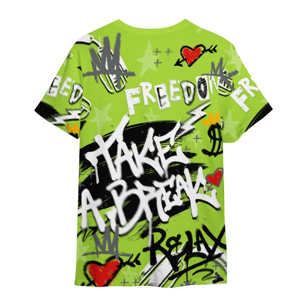 Shirt To Match Air Max 95 Neon - Take Break Freedom Graffiti Streetwear All Over Print