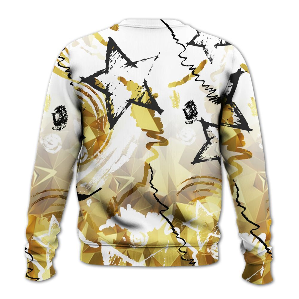 Sweatshirt To Match NET Gold 4s - Grind Shine Later Drip All Over Print